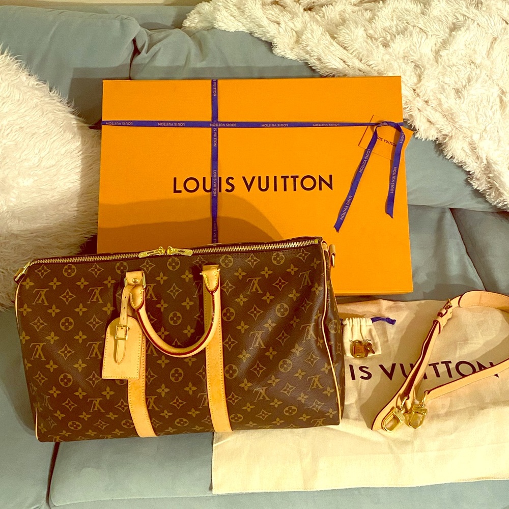 🤎SOLD Louis Vuitton Keepall Bandouliere 45🤎 - Picture 2 of 15